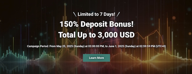 MIDORI FX Launches Limited-Time 150% Deposit Bonus Campaign – Up to $3,000 in Bonus Trading Credits
